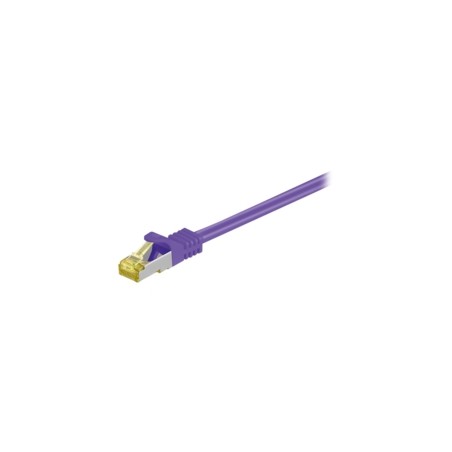 Goobay CAT 7 SFTP PiMF 2m Patch Cable - High-Speed, Reliable Connectivity in Vibrant Purple - 4040849916090